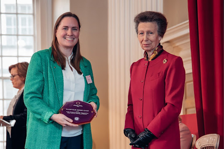 Princess Royal Presents Training Award To Radfield For Commitment To Training 